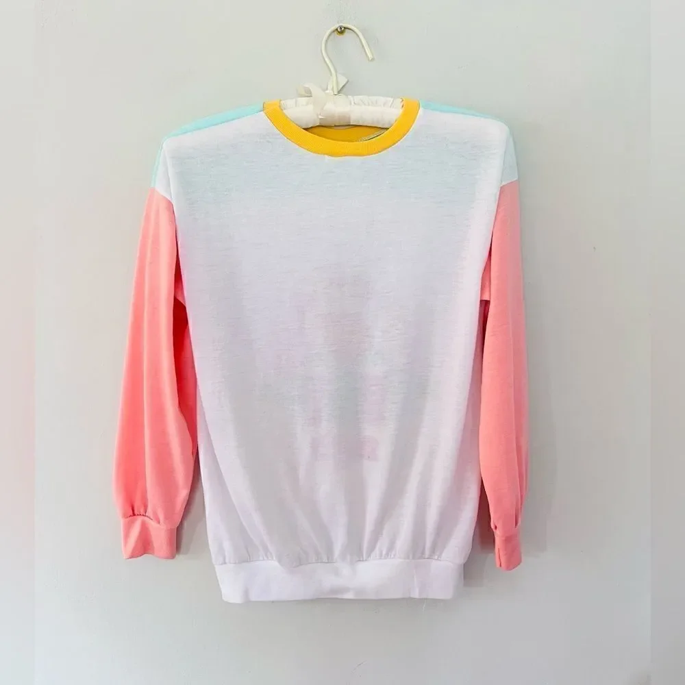 Vintage | Ziggy Aerobic multicolor long sleeve top | size large